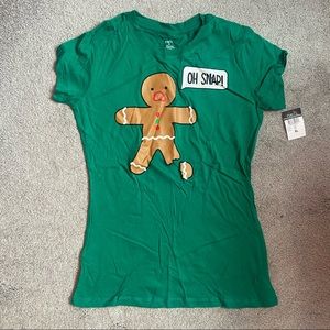 Rue21 “Oh Snap!” Gingerbread Tee - NWT